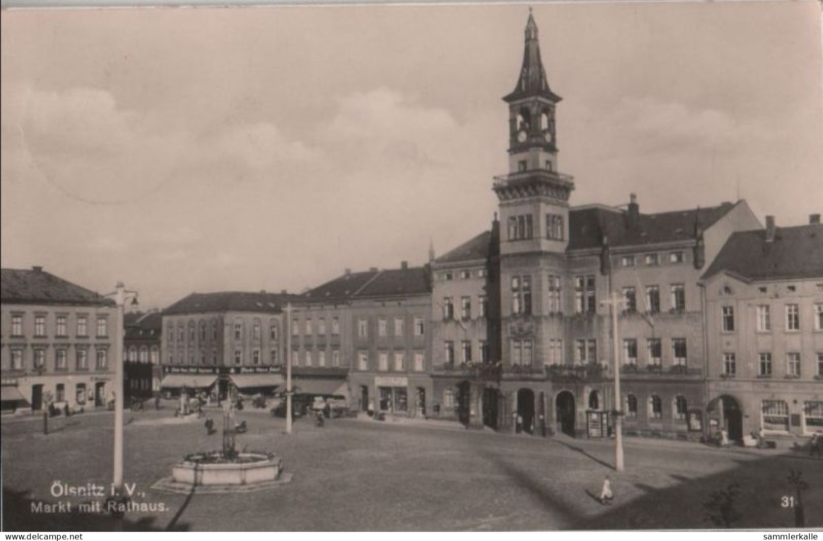 61531 - Oelsnitz - Markt Mit Rathaus - 1938 - Oelsnitz I. Vogtl.