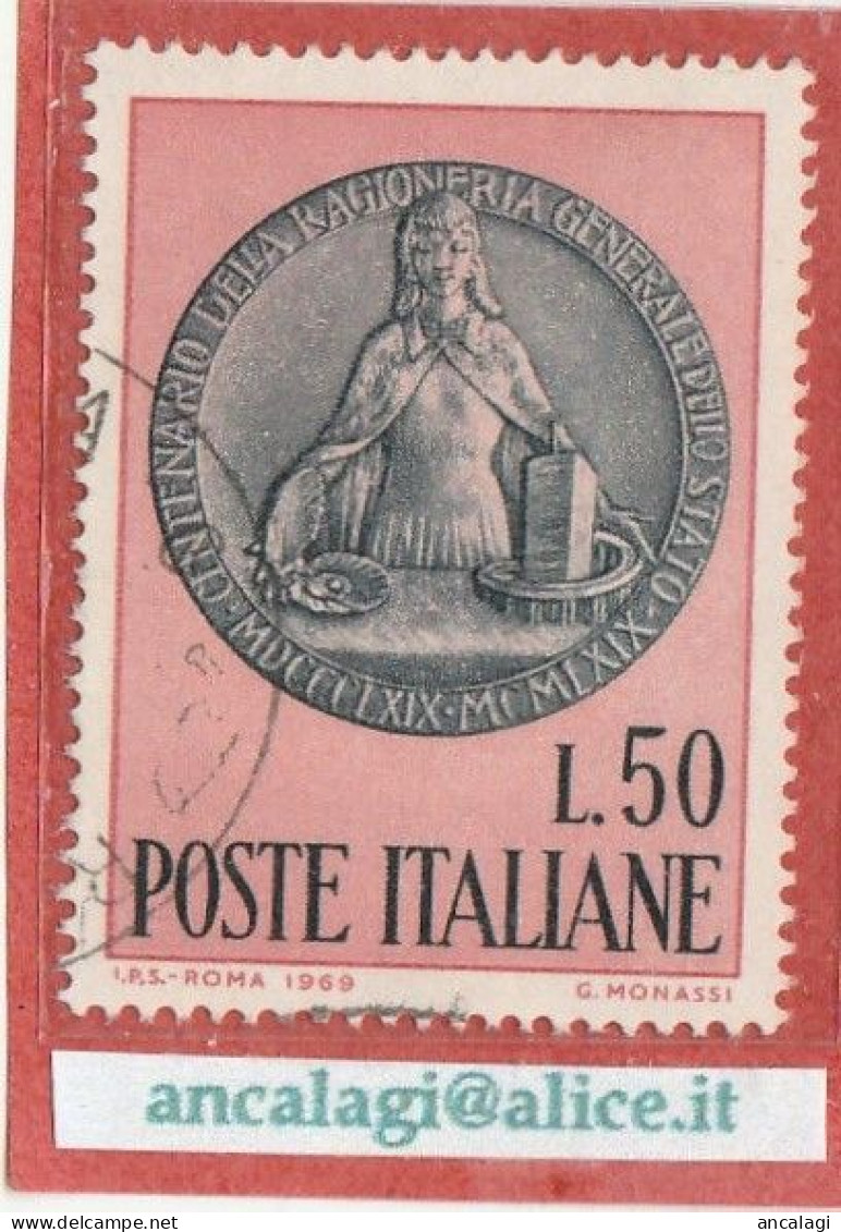USATI ITALIA 1969 - Ref.0247C "RAGIONIERIA GENERALE" 1 Val. - - 1961-70: Afgestempeld