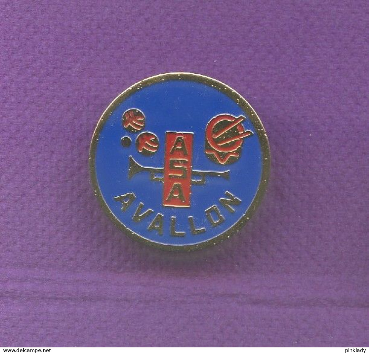 Rare Pins Petanque Avallon ( Yonne ) Asa Trompette Q842 - Boule/Pétanque