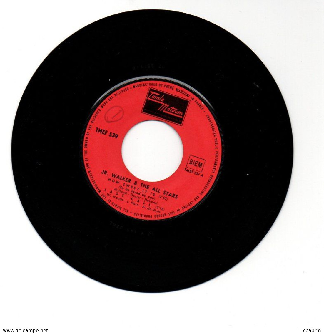 EP 45 TOURS JR WALKER HOW SWEET IT IS 1966 FRANCE TAMLA MOTOWN TMEF 539 - 7" - Rock