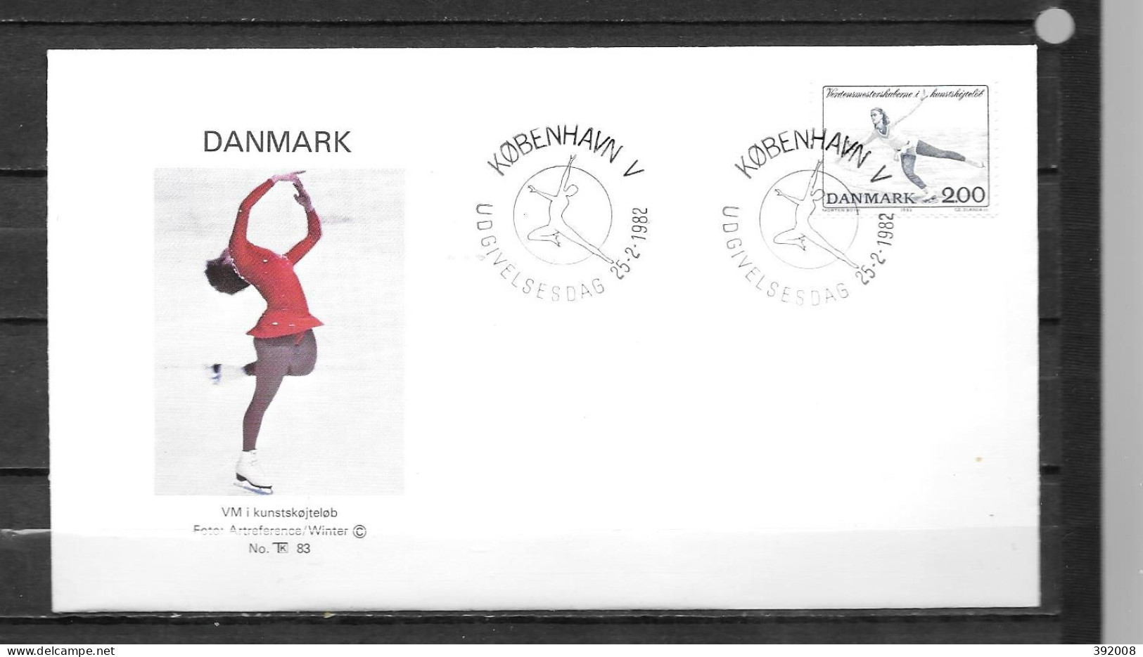 1982 - 751 - Patinage Artistique - FDC