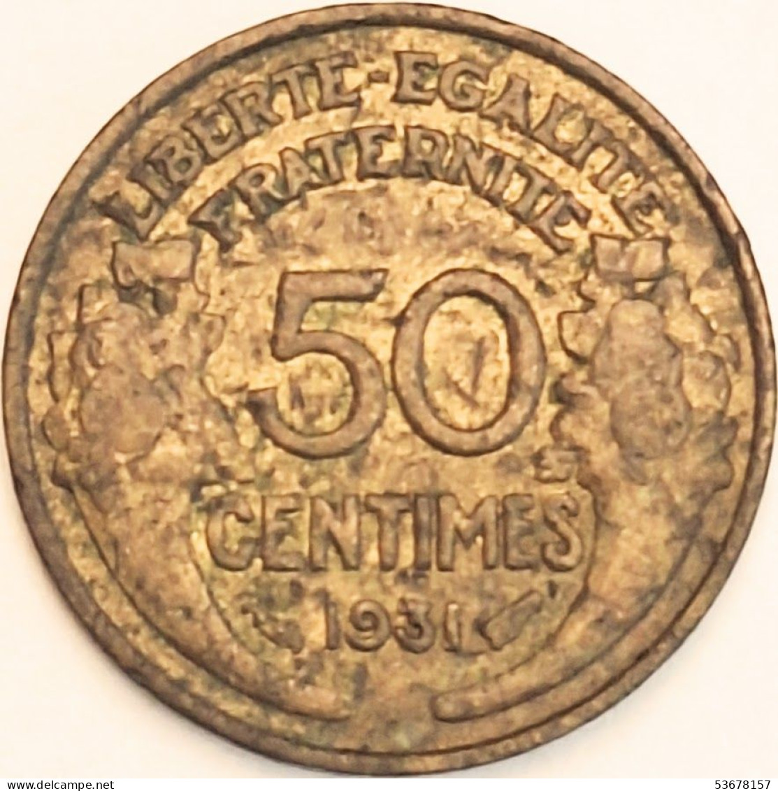 France - 50 Centimes 1931, KM# 894.1 (#4043) - 50 Centimes