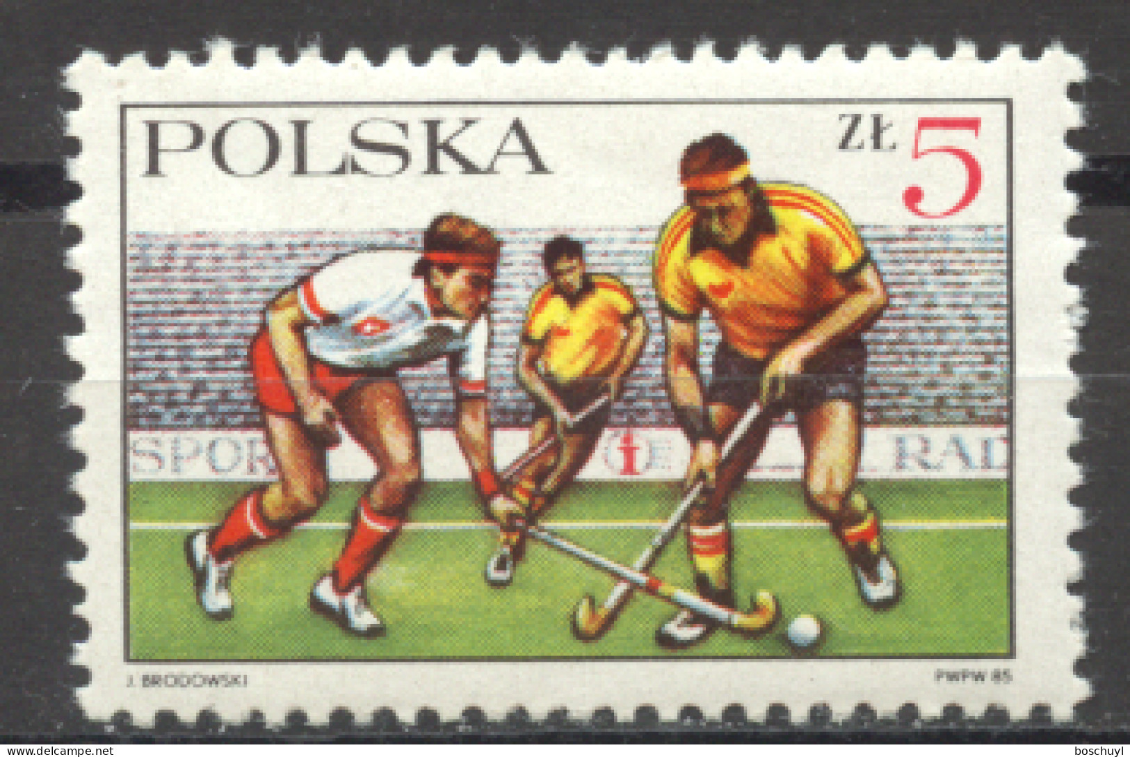 Poland, 1985, Field Hockey, Sports, MNH, Michel 2990 - Neufs