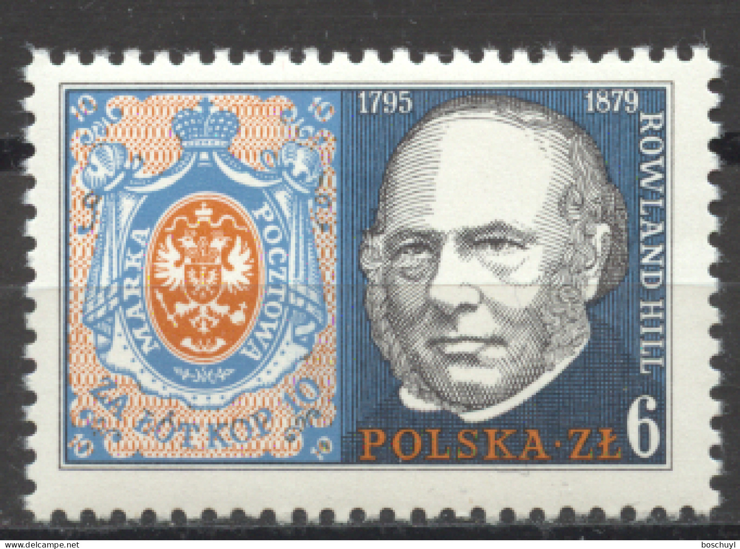 Poland, 1979, Sir Rowland Hill, UPU, United Nations, MNH, Michel 2642 - Ongebruikt