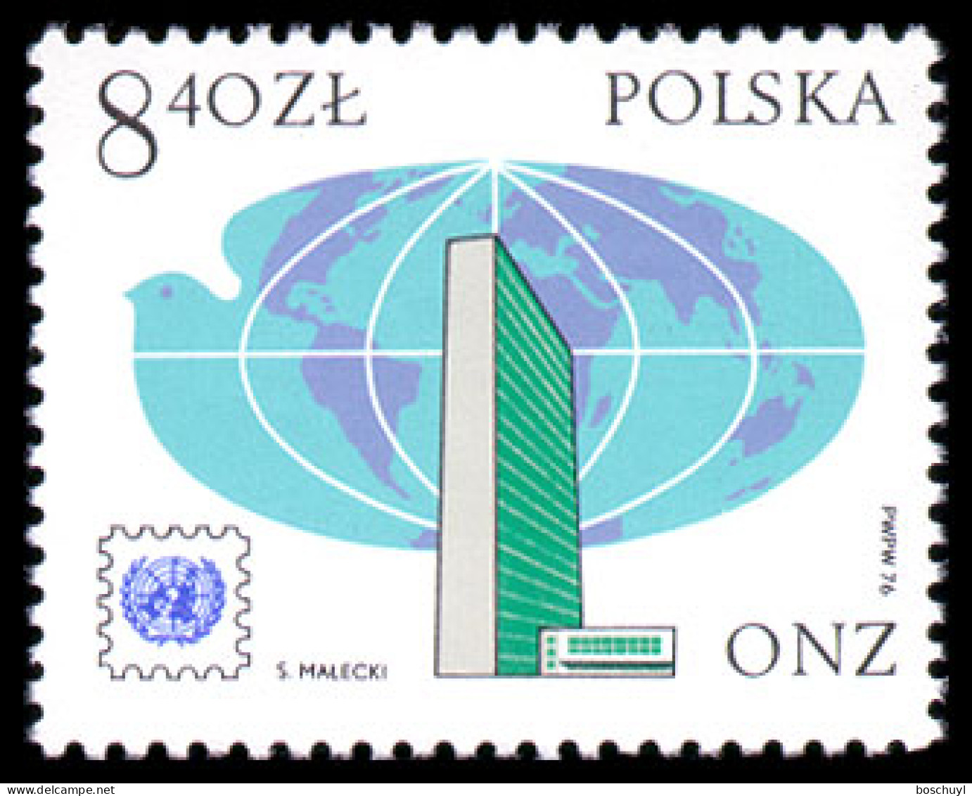 Poland, 1976, UNPA Stamps, United Nations, MNH, Michel 2451 - Unused Stamps