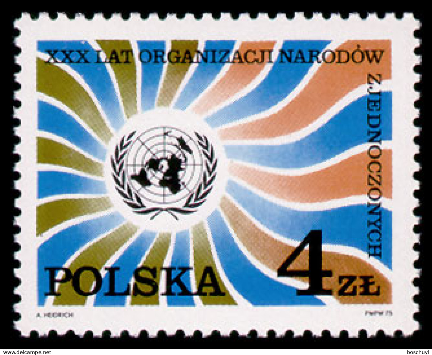 Poland, 1975, United Nations, MNH, Michel 2390 - Ongebruikt