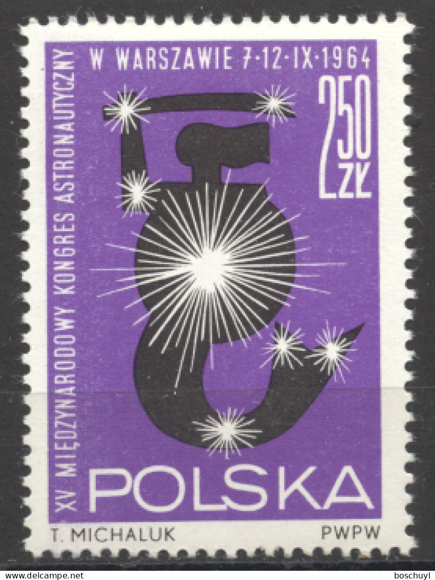 Poland, 1964, Space And Astronauts Congress, MNH, Michel 1526 - Unused Stamps