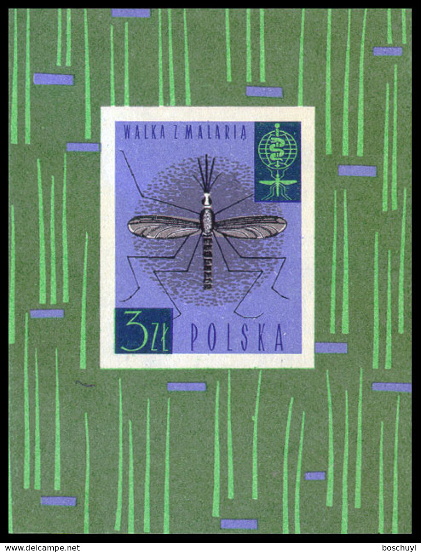 Poland, 1962, Fight Against Malaria, WHO, United Nations, MNH, Michel Block 27 - Unused Stamps