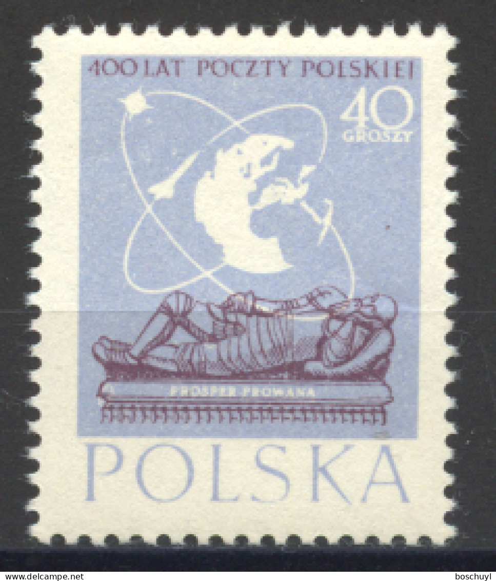 Poland, 1958, Polish Postal Service, Space, Satellites, MNH, Michel 1063 - Neufs