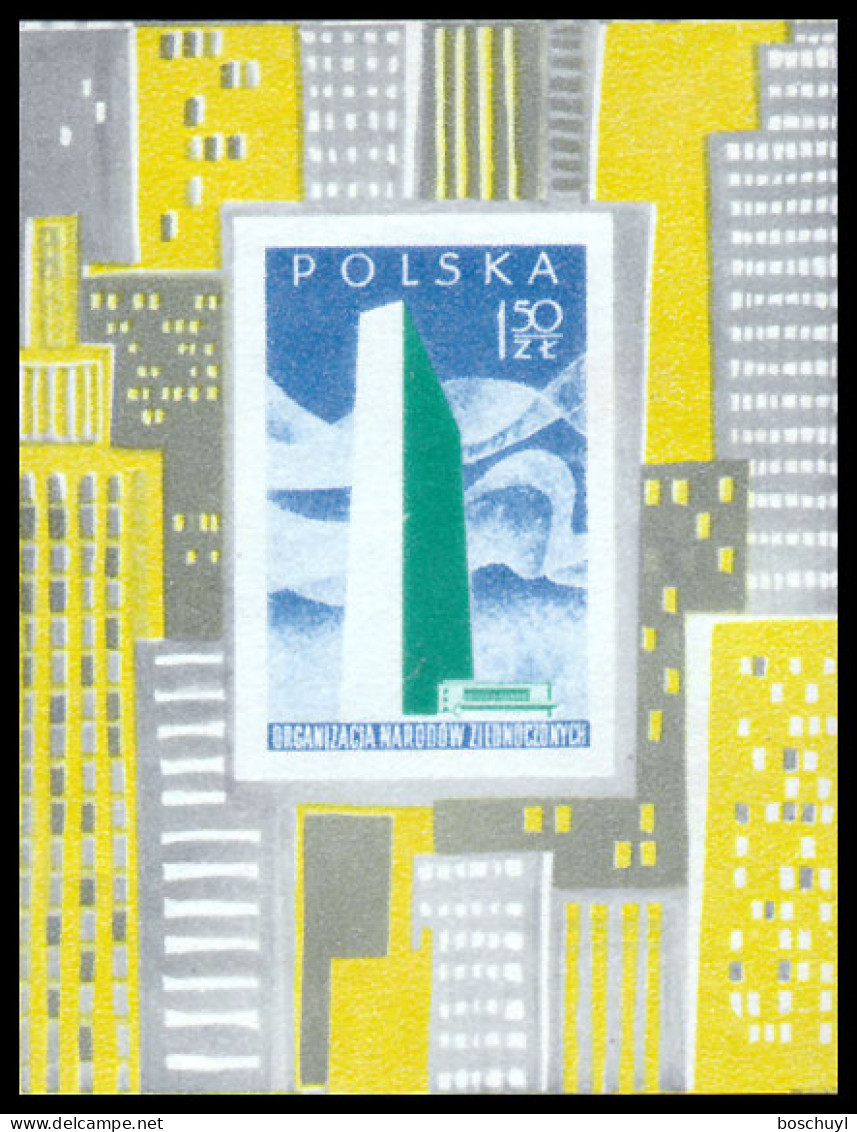 Poland, 1957, United Nations, MNH, Michel Block 20 - Ongebruikt