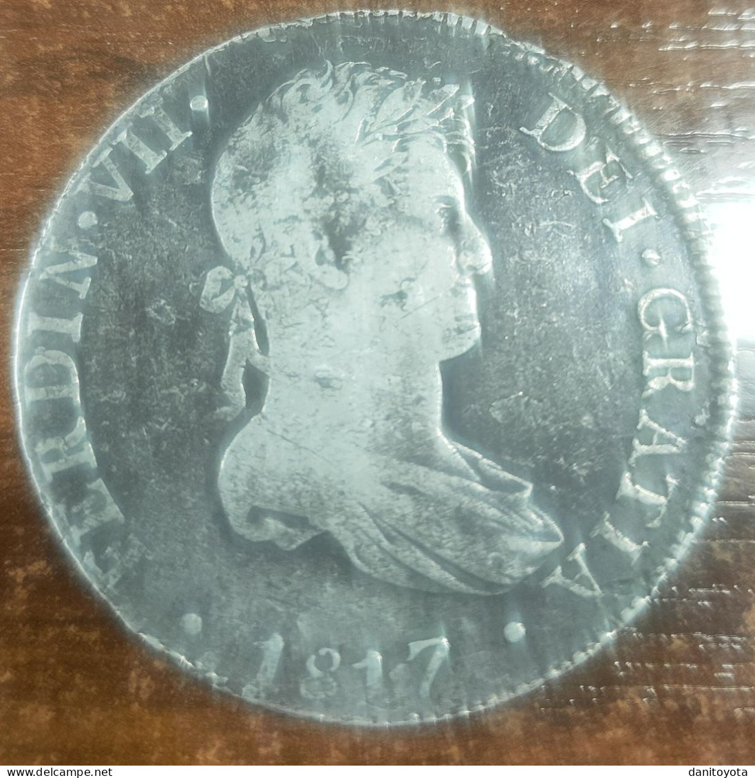 ESPAÑA. ÑO 1817.  8 REALES PLATA LIMA J.P.  PESO 26,79 GR  REF A/F - Münzen Der Provinzen