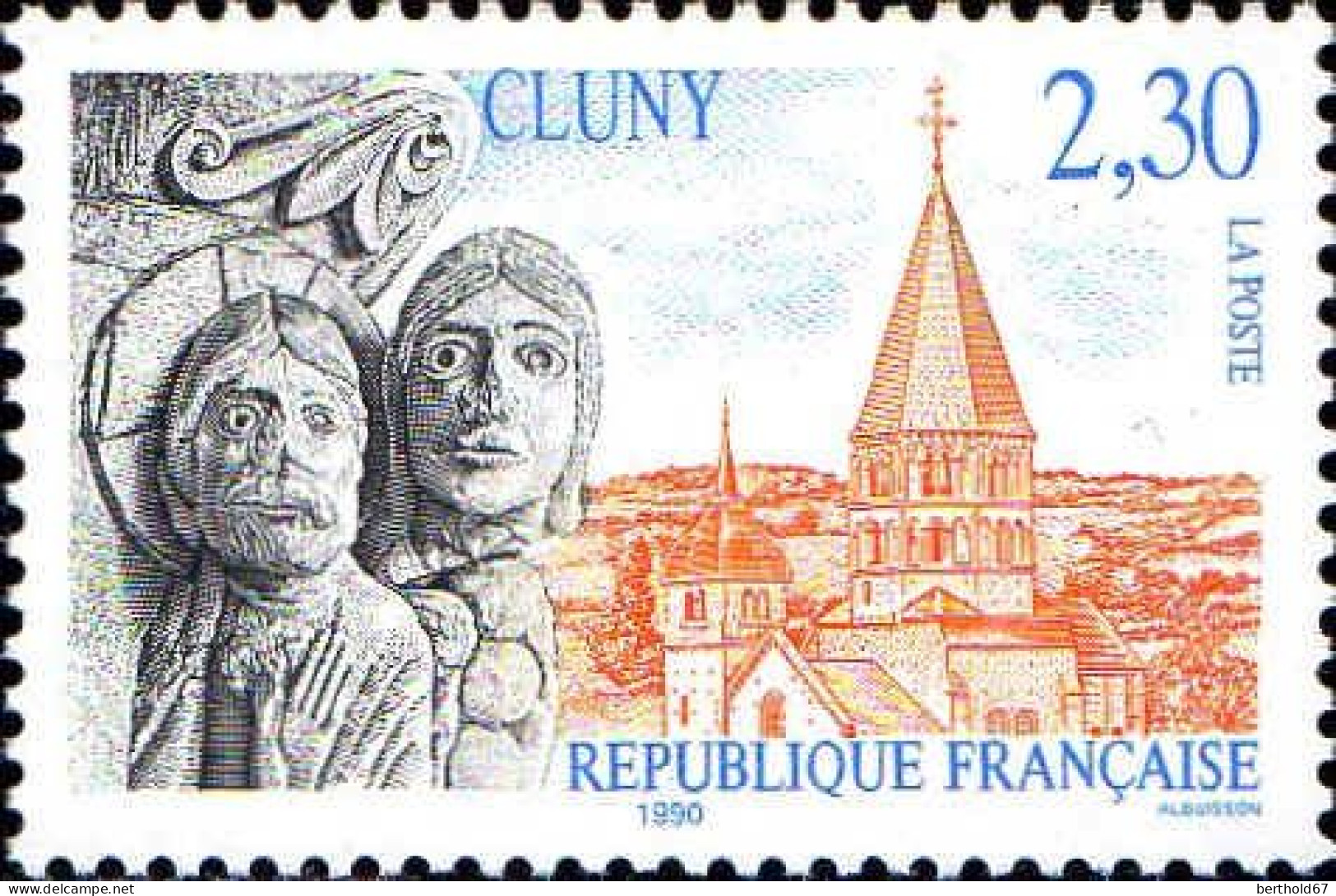 France Poste N** Yv:2657 Mi:2790 Abbaye De Cluny (Thème) - Klöster