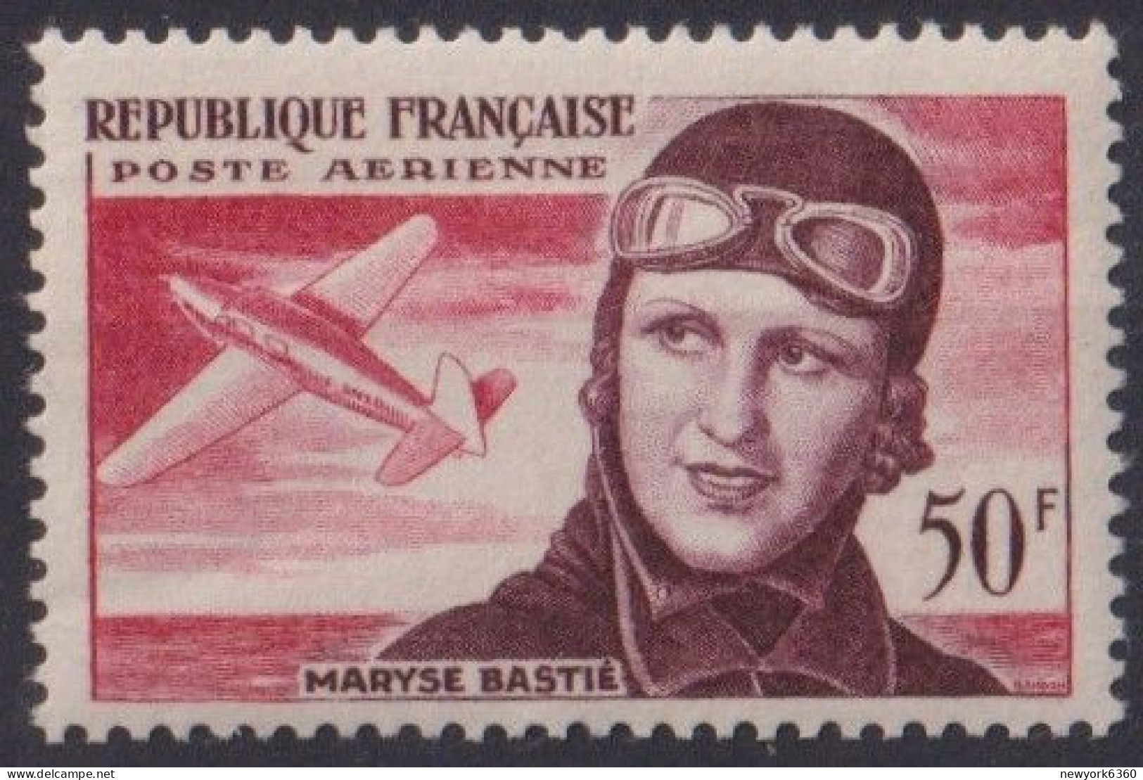 1955 FRANCE PA N** 34 MNH - 1927-1959 Neufs