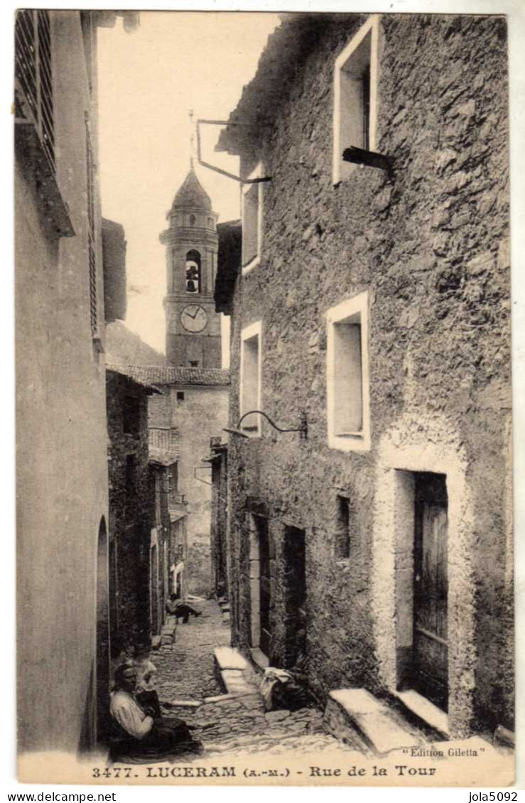 06 - LUCERAM - Rue De La Tour - Lucéram