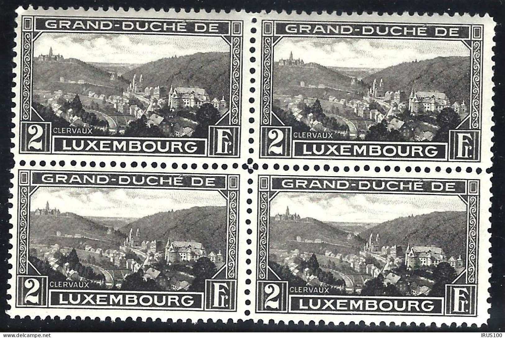 LUXEMBOURG - 1927 - BLOC DE 4 - GRAND DUCHÉ - Y.T N° 208 -  - Sonstige & Ohne Zuordnung