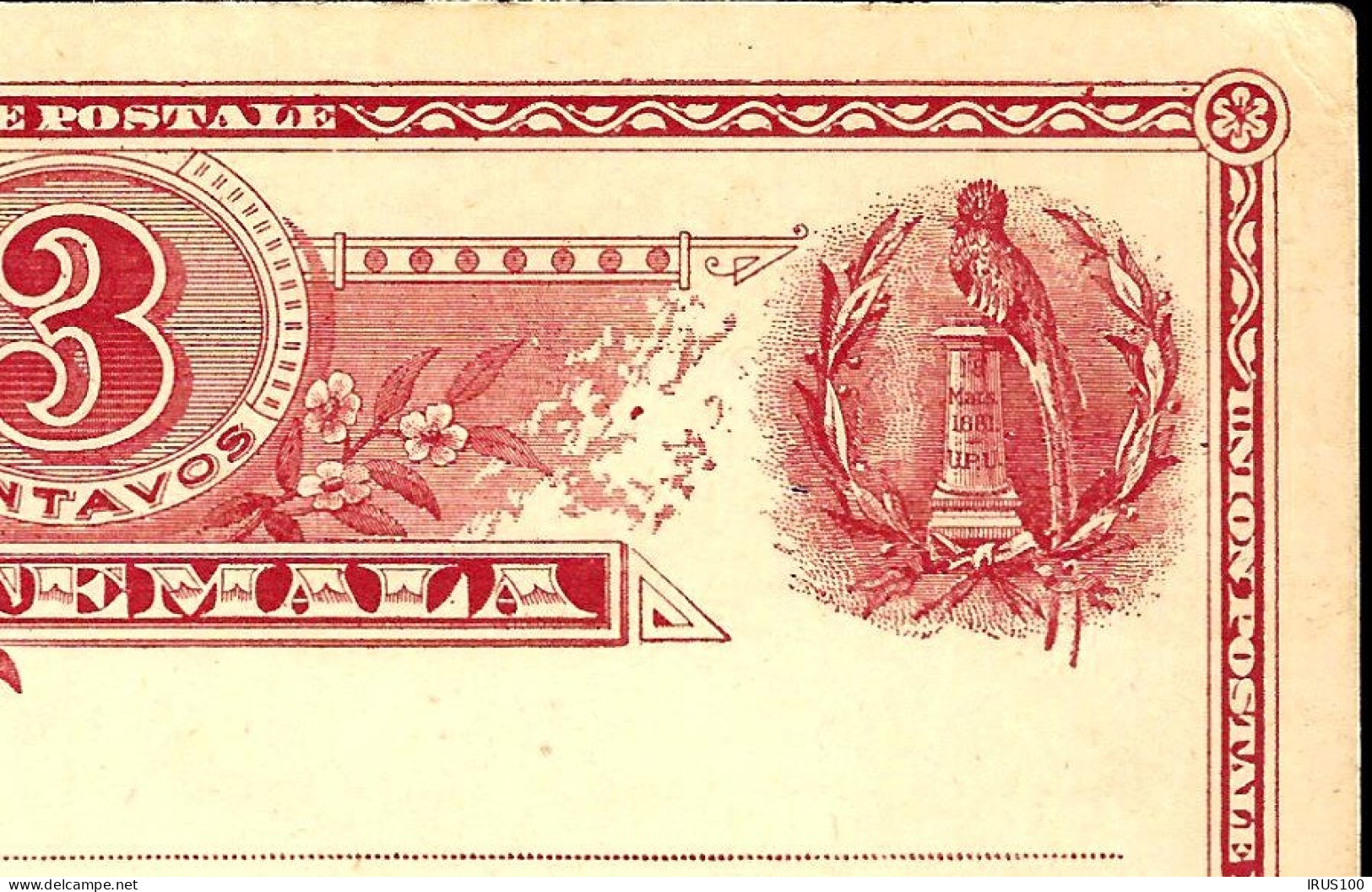 TARJETA ENTERO "3 Centavos" THÈME OISEAU - GANZSACHE -POSTAL STATIONARY - Guatemala