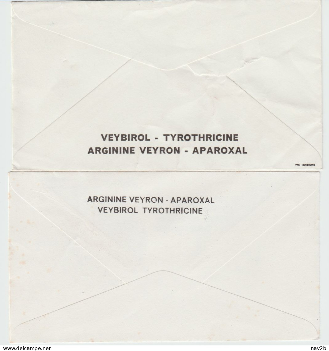 Enveloppes Publicitaires Pour Les Médecins . 1968 - 71 . - Farmacia