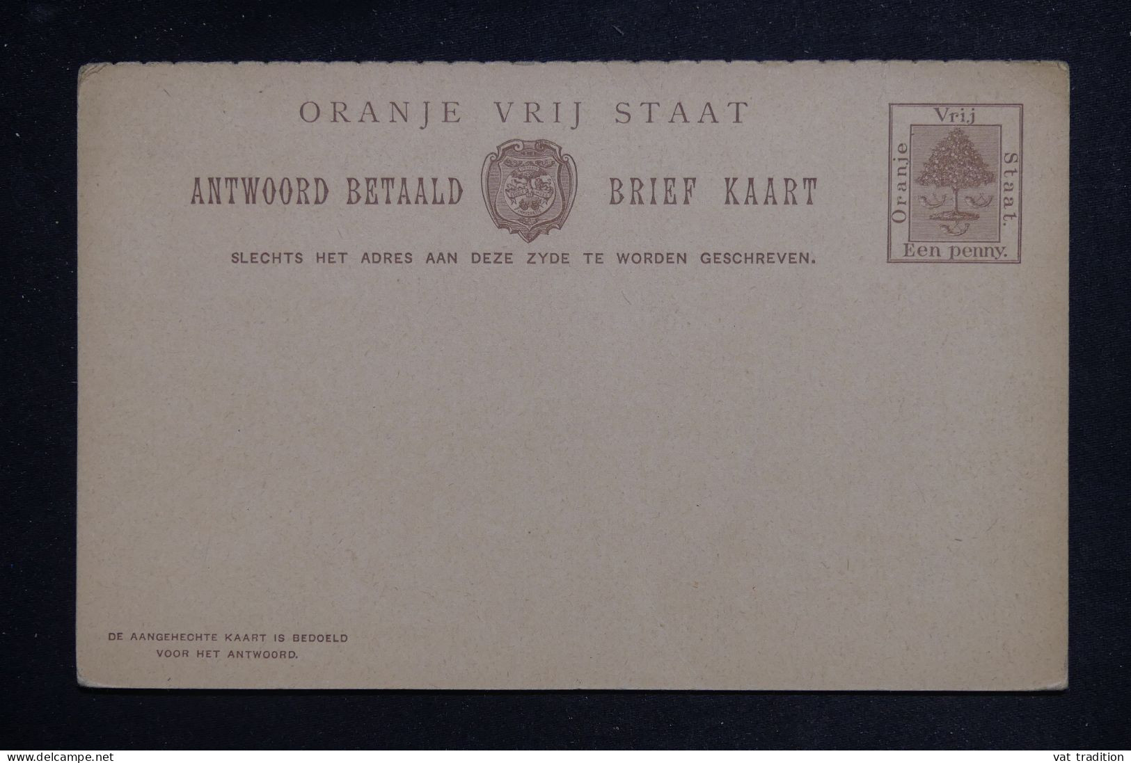 ORANGE  - Entier Postal Non Utilisé - L 151141 - Oranje Vrijstaat (1868-1909)