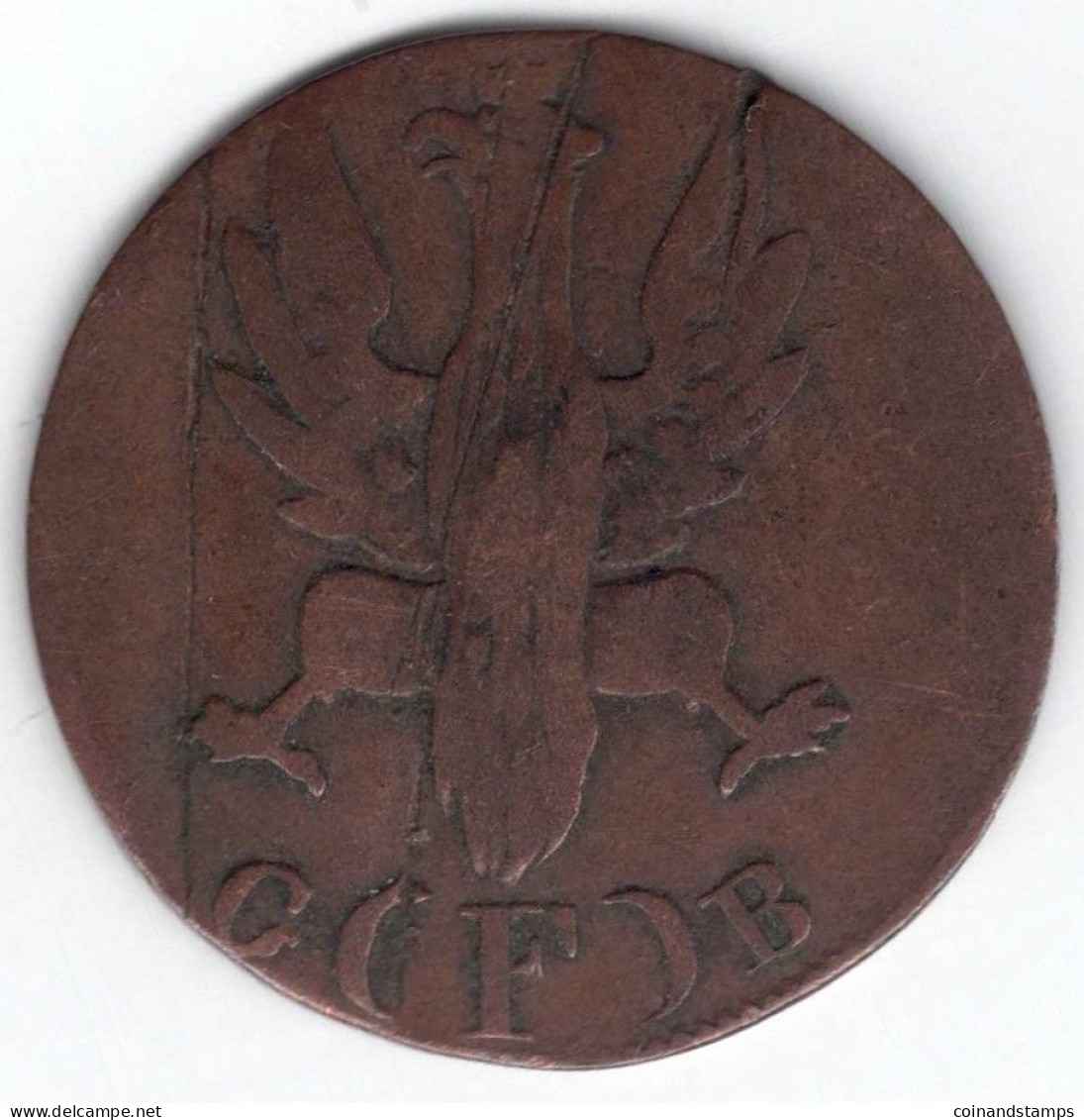 Frankfurt I Heller 1820 G(F)B (Cu.) Jaeger 10, AKS 30, Rf.,Kr., Ss- - Groschen & Andere Kleinmünzen