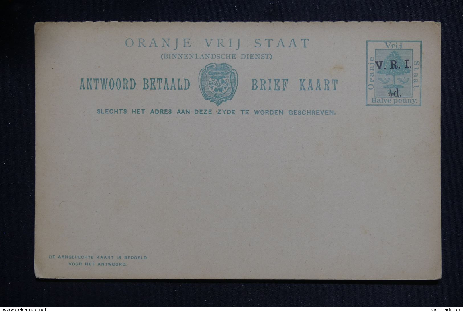 ORANGE - Entier Postal Type  Surchargé , Non Circulé - L 151147 - Orange Free State (1868-1909)