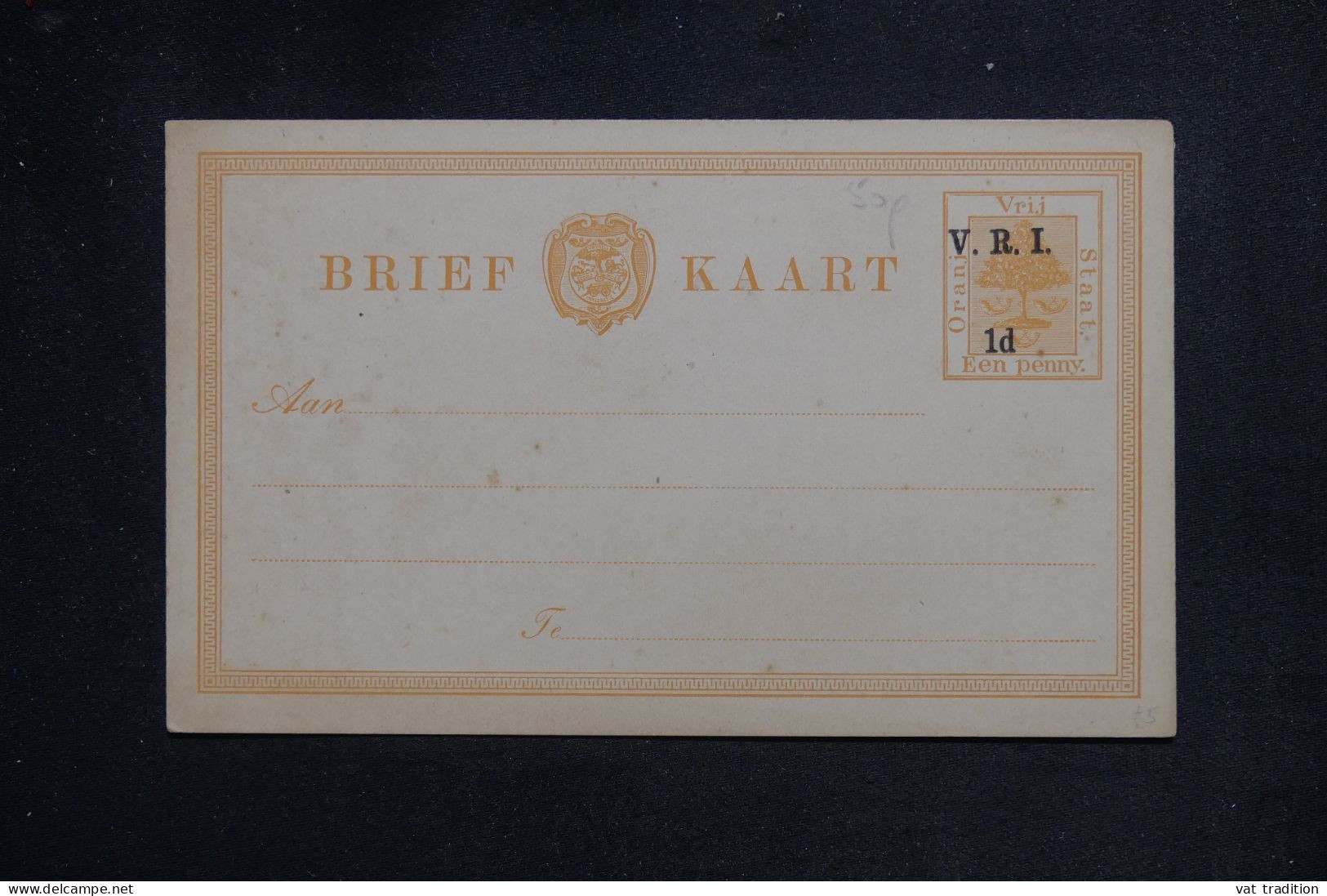 ORANGE - Entier Postal Type  Surchargé , Non Circulé - L 151148 - Oranje Vrijstaat (1868-1909)