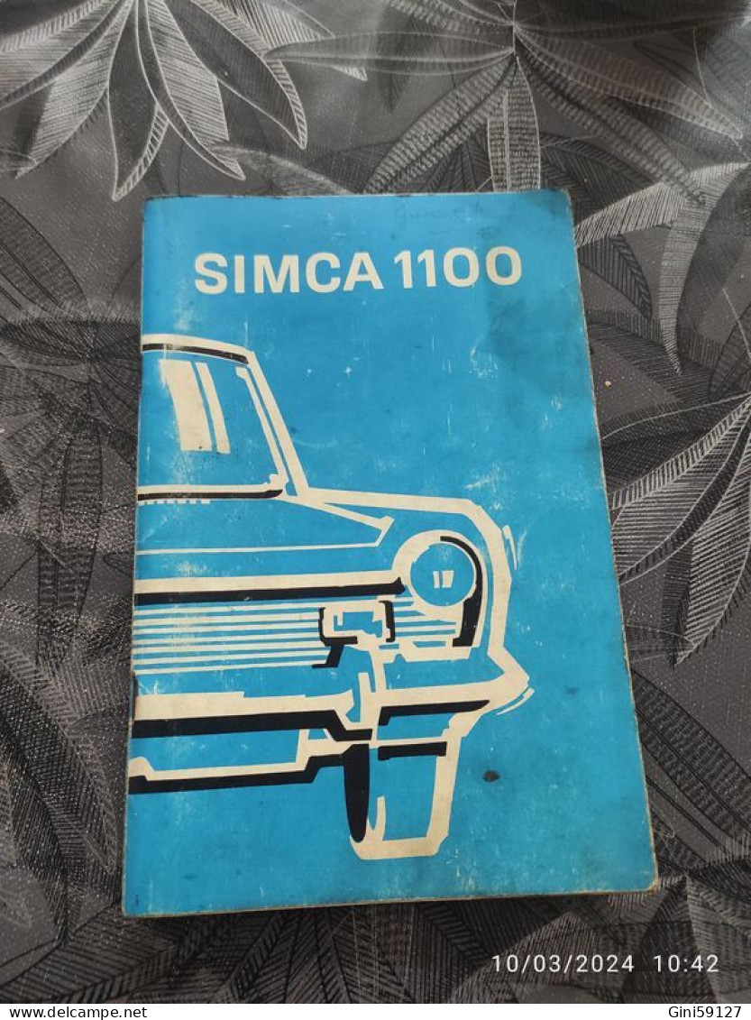 Revue Technique Simca 1100 - Voitures