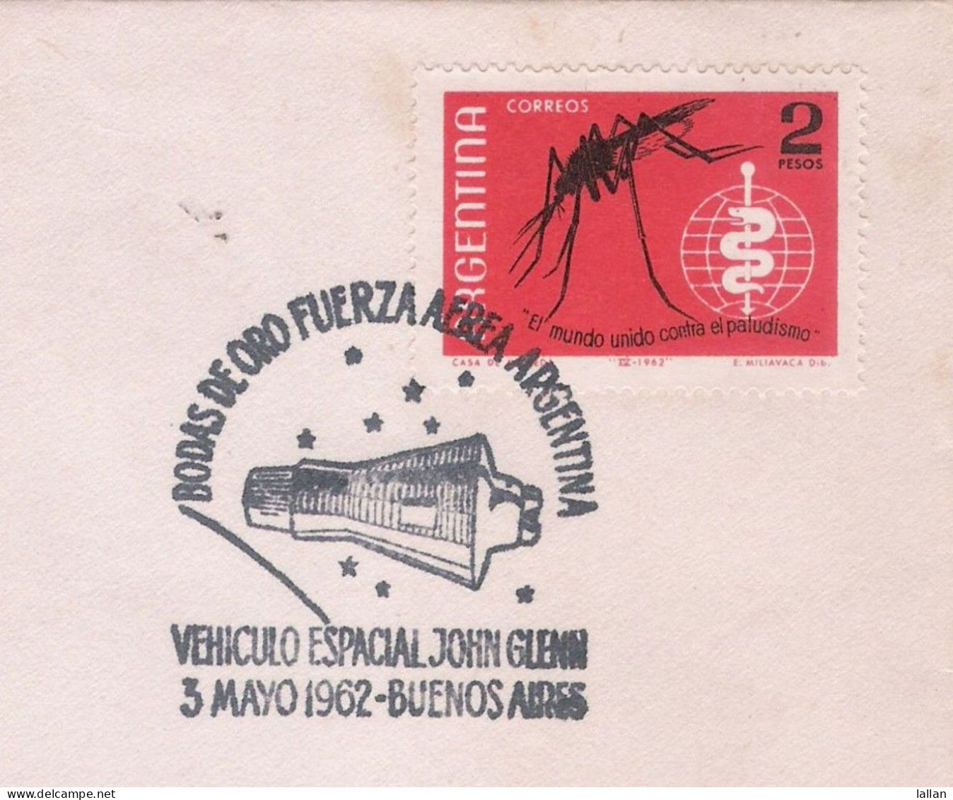 Special Vehicle For Lt. Colonol John Glenn In Cancellation, Argentina, 1962, Condtion As Per Scan. - Briefe U. Dokumente