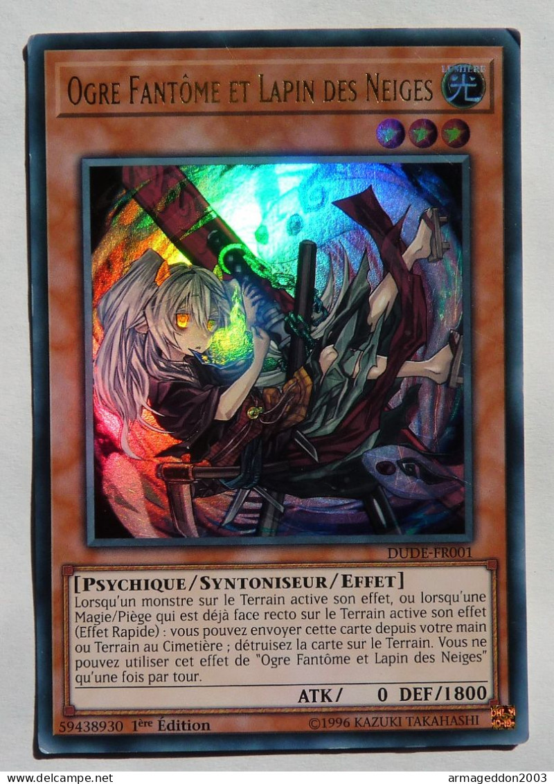 Carte Yugioh! France HOLO 1 Edt 1996 DUDE-FR001 Ogre Fantome Et Lapin Des Neiges - Yu-Gi-Oh