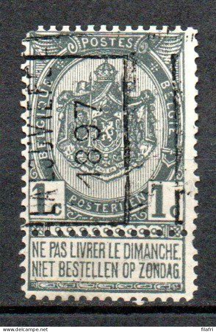 98 Voorafstempeling Op Nr 53 - LA LOUVIERE 1897 - Positie A - Roller Precancels 1894-99