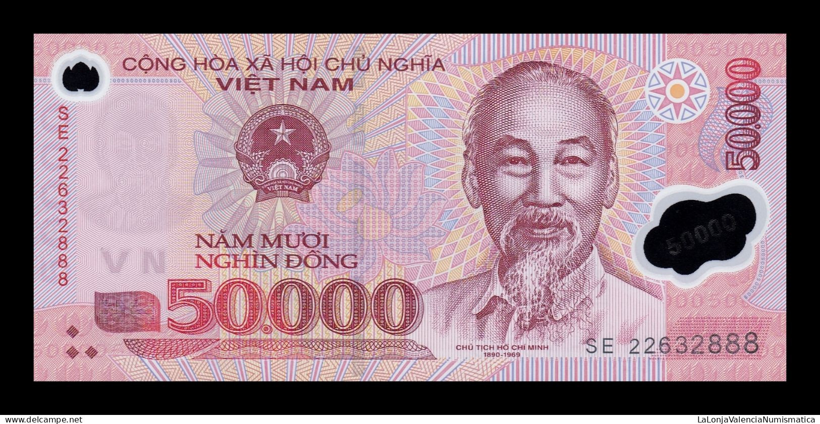 Vietnam 50000 Dong 2022 Pick 121p Polymer Sc Unc - Vietnam