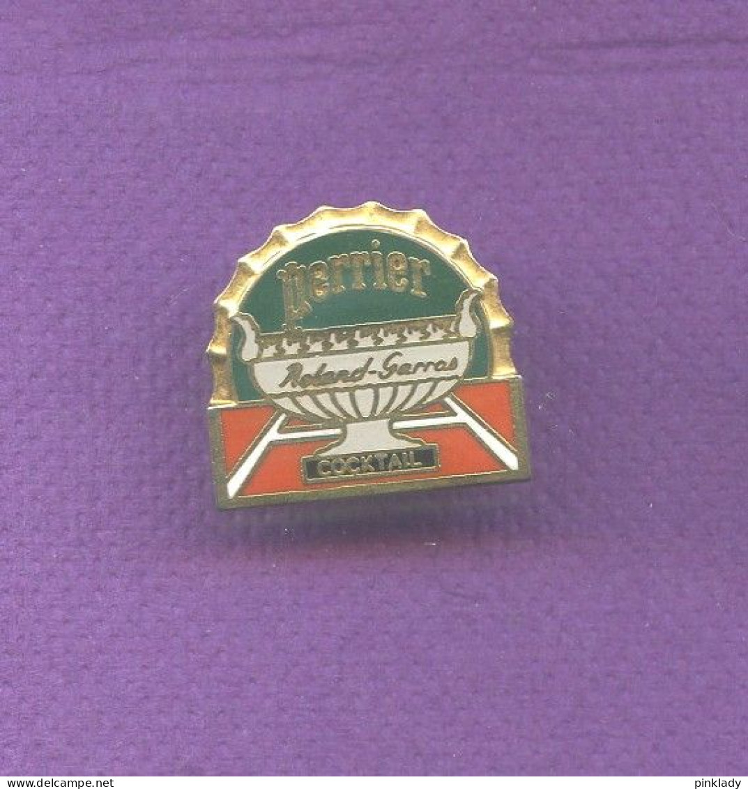 Rare Pins Tennis Roland Garros Eau Perrier Egf Q876 - Tennis