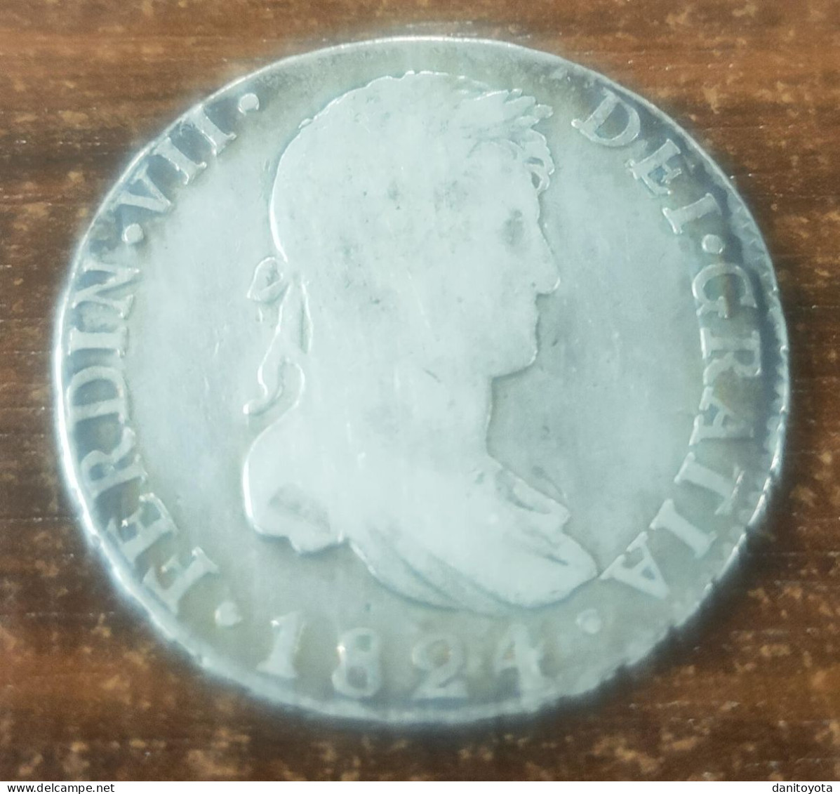 ESPAÑA. AÑO 1824. FERNANDO VII. 4 REALES PLATA SEVILLA JB. PESO 13,22 GR - Monete Provinciali