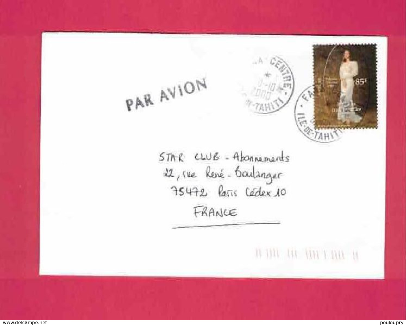 Lettre De 2000 Pour La France - YT N° 619 - Robe Traditionnelle - Briefe U. Dokumente