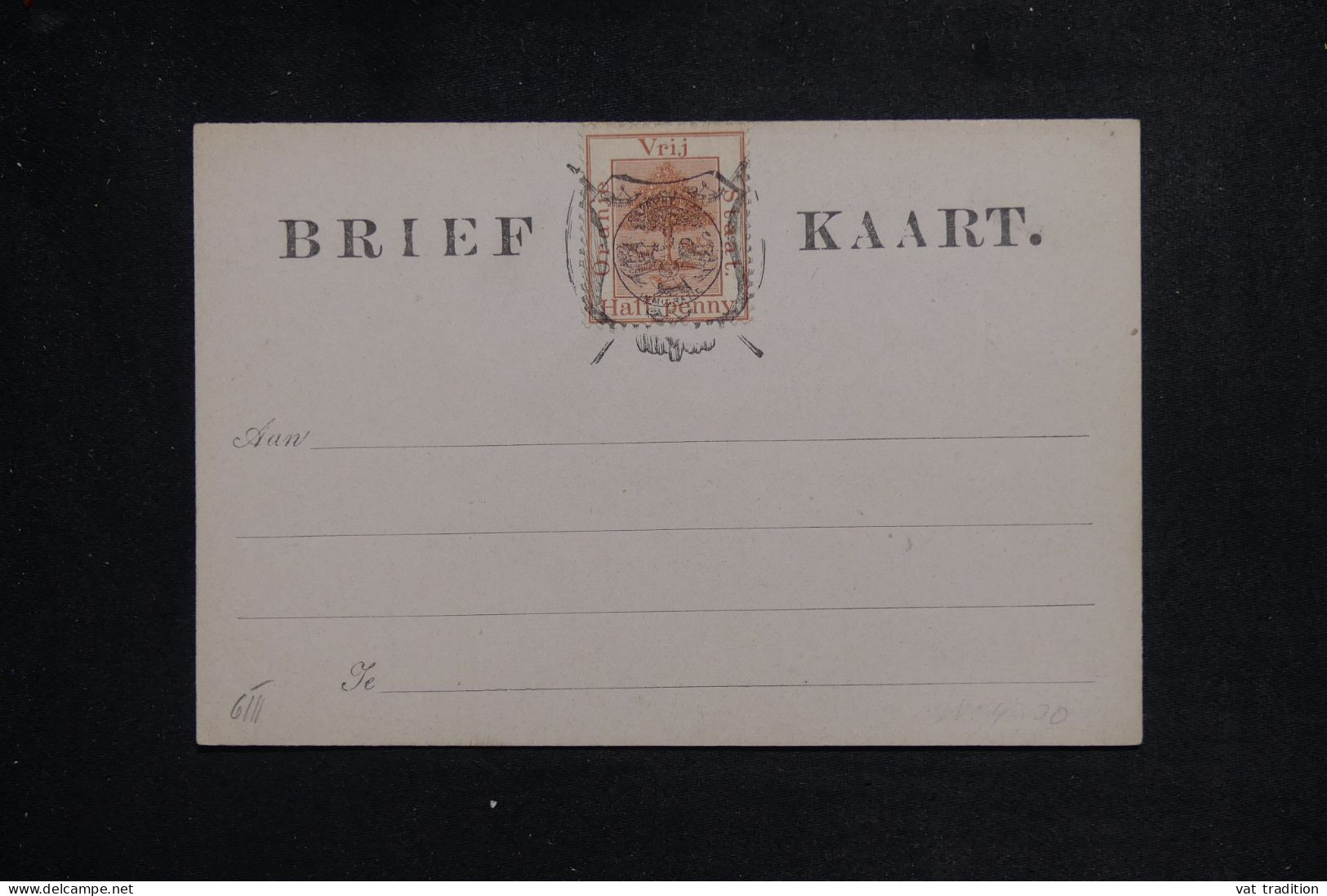 ORANGE - Carte Précurseur  Non Utilisé - L 151161 - Oranje Vrijstaat (1868-1909)