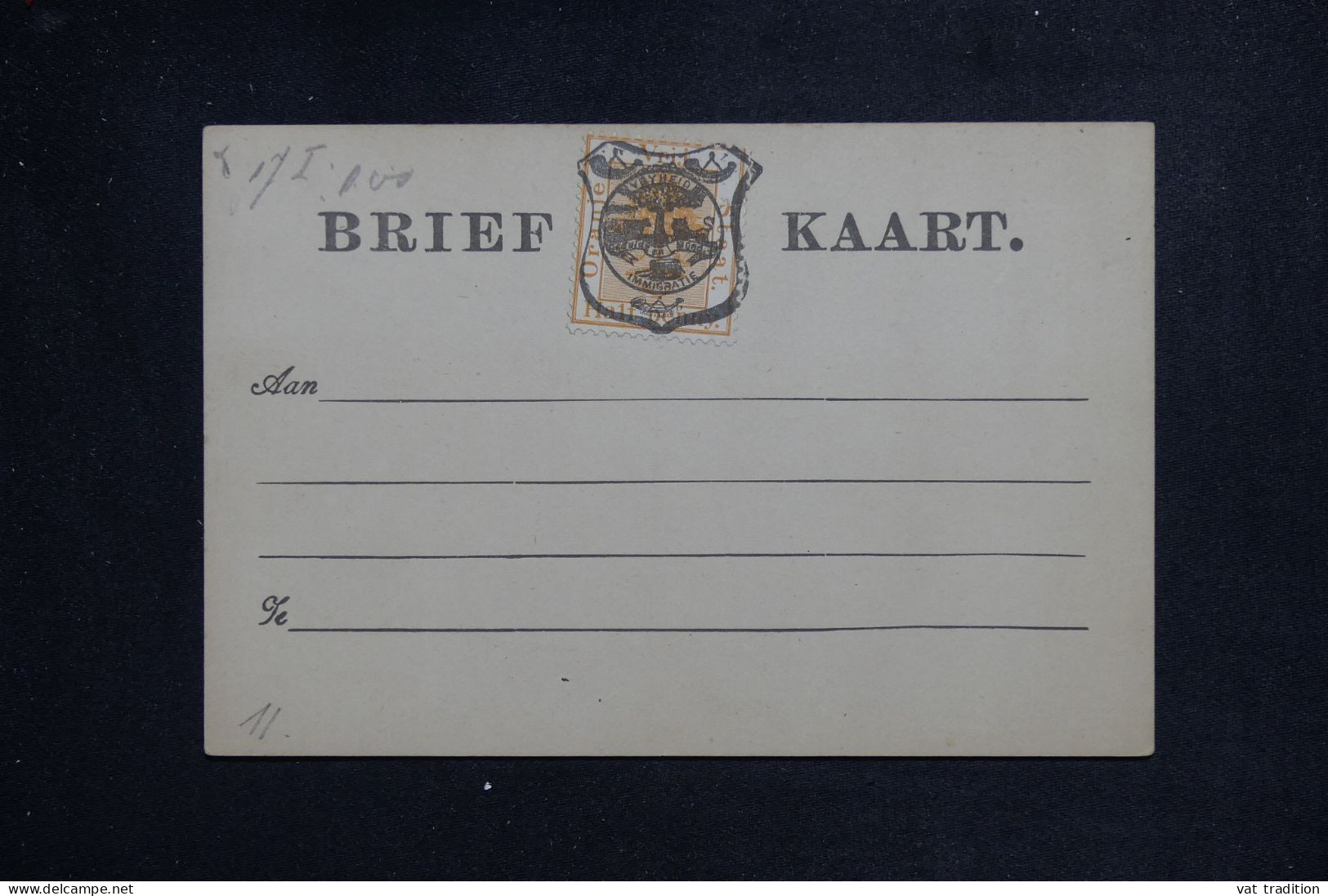 ORANGE - Carte Précurseur  Non Utilisé - L 151165 - Oranje Vrijstaat (1868-1909)