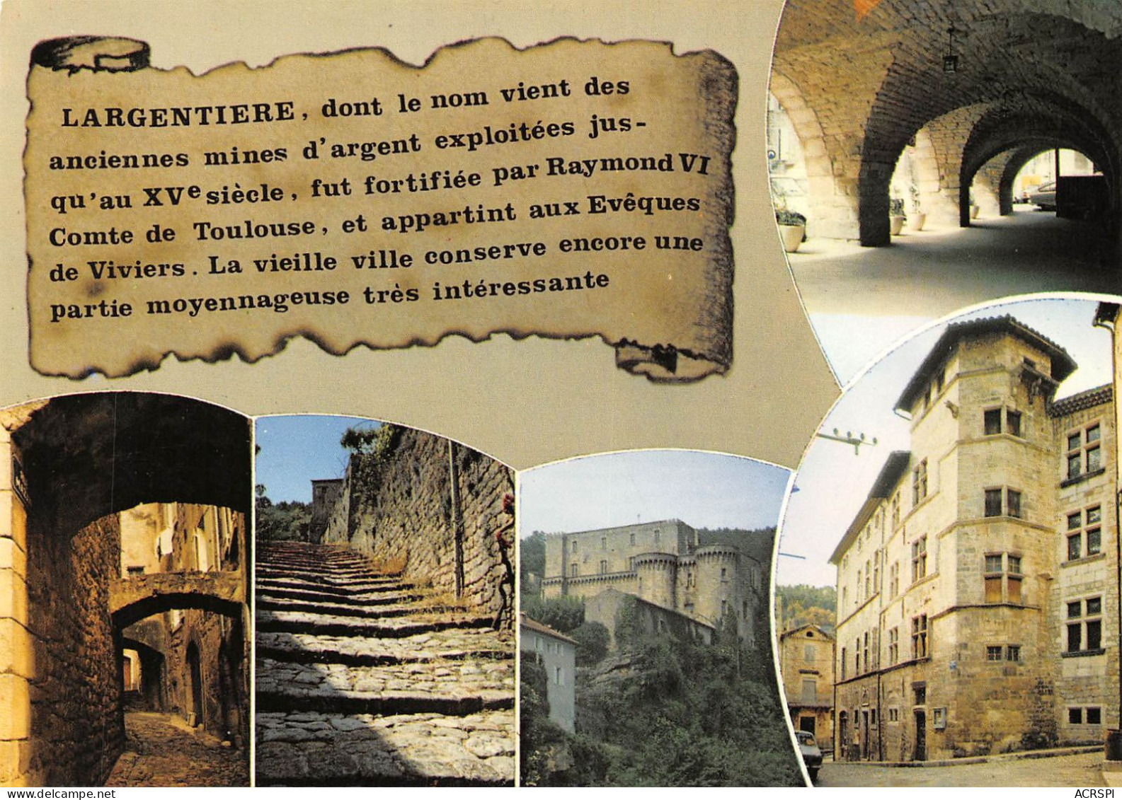 LARGENTIERE  Diverses Vues De La Vieille Ville   33 (scan Recto Verso)MH2922 - Largentiere