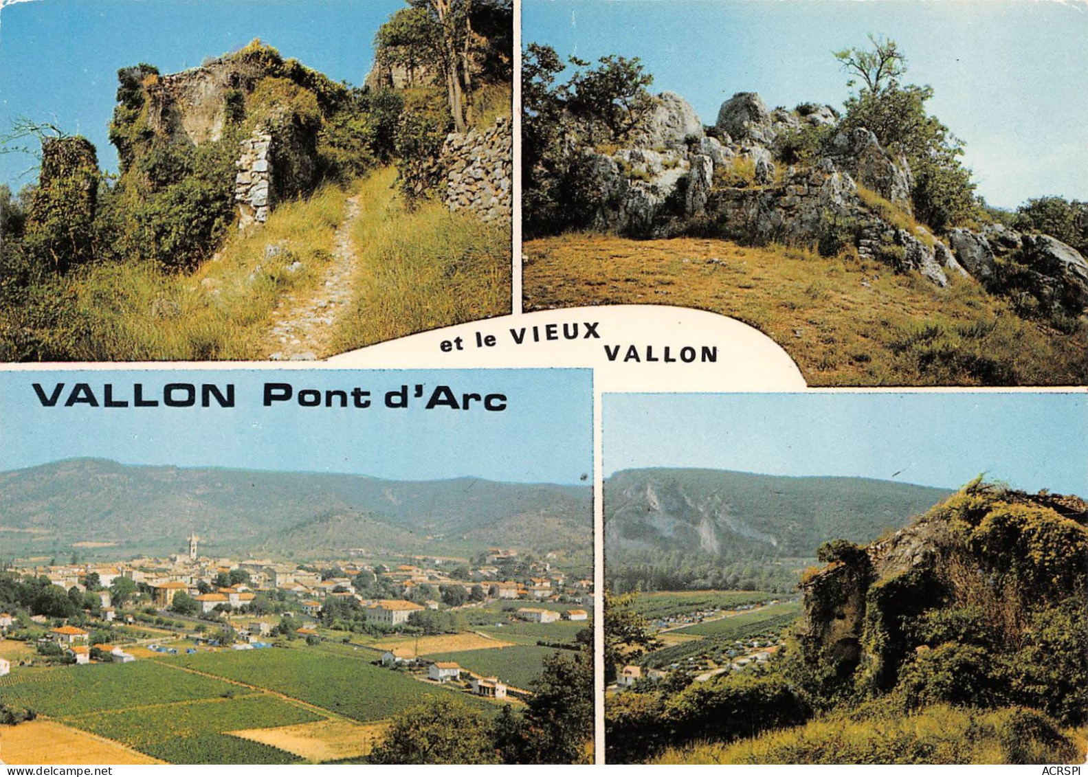 VALLON PONT D'ARC Et Le Vieux Vallon   5 (scan Recto Verso)MH2921 - Vallon Pont D'Arc