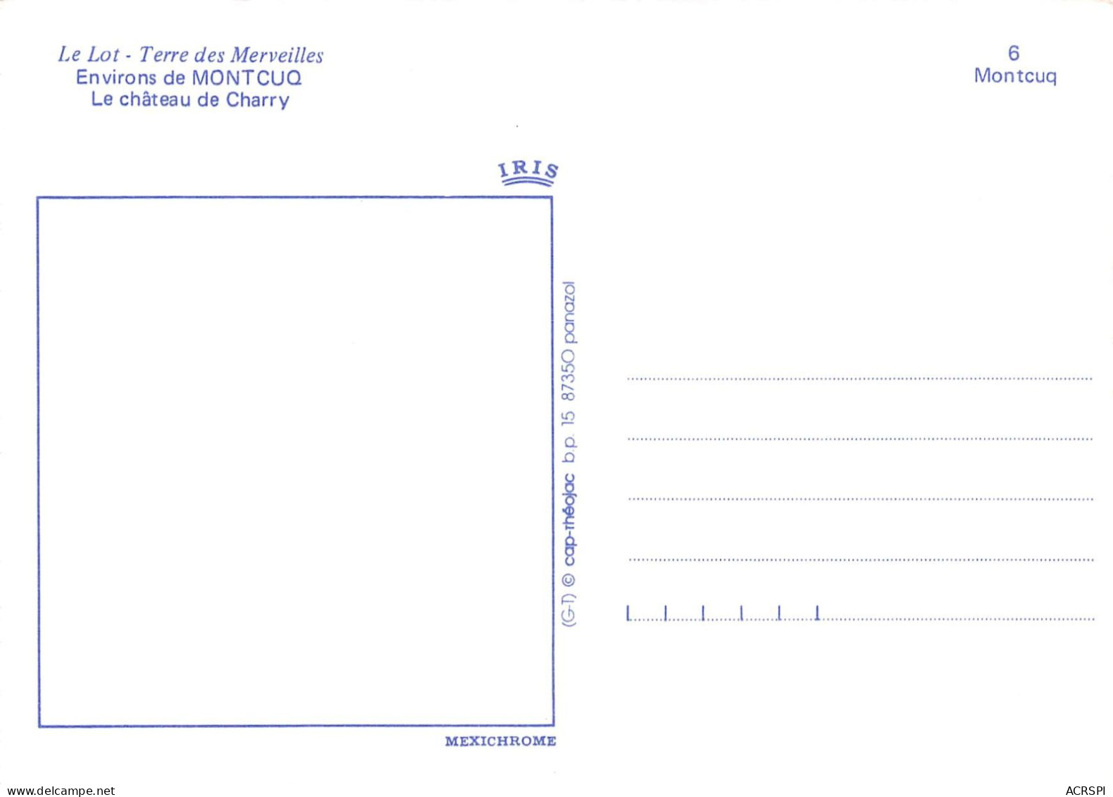 LOT Aux Environs De MONTCUQ , Le Château De CHARRY    36   (scan Recto Verso)MH2932 - Montcuq