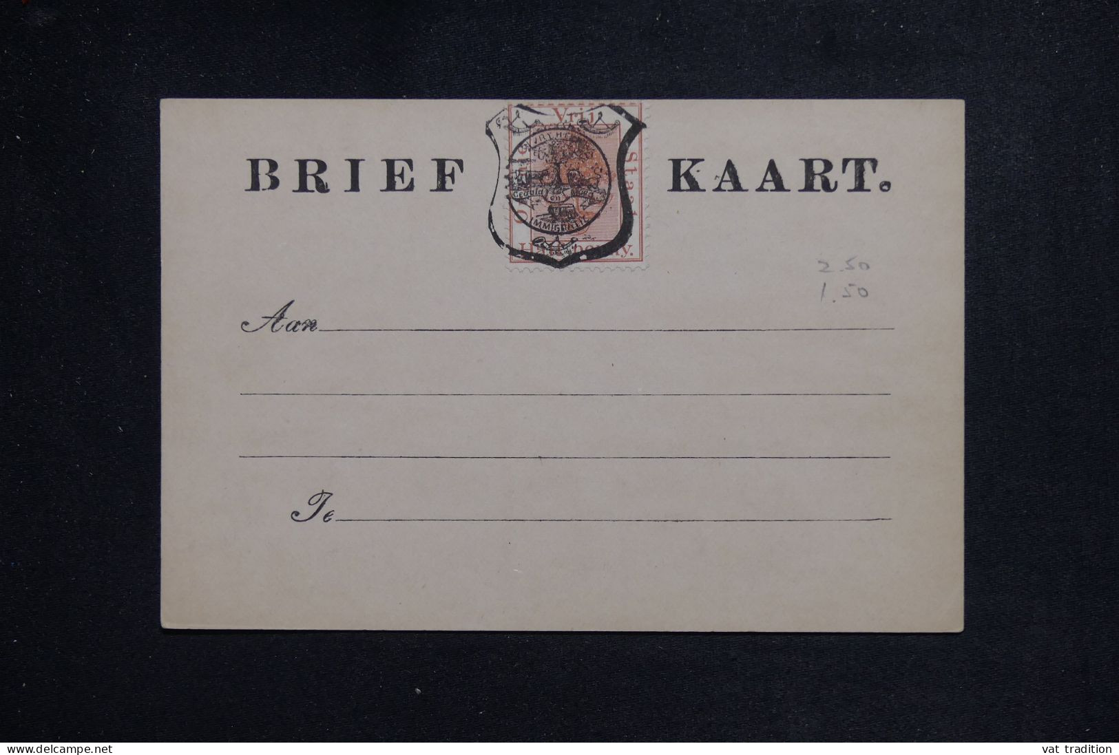 ORANGE - Carte Précurseur Non Circulé - L 151169 - Oranje Vrijstaat (1868-1909)