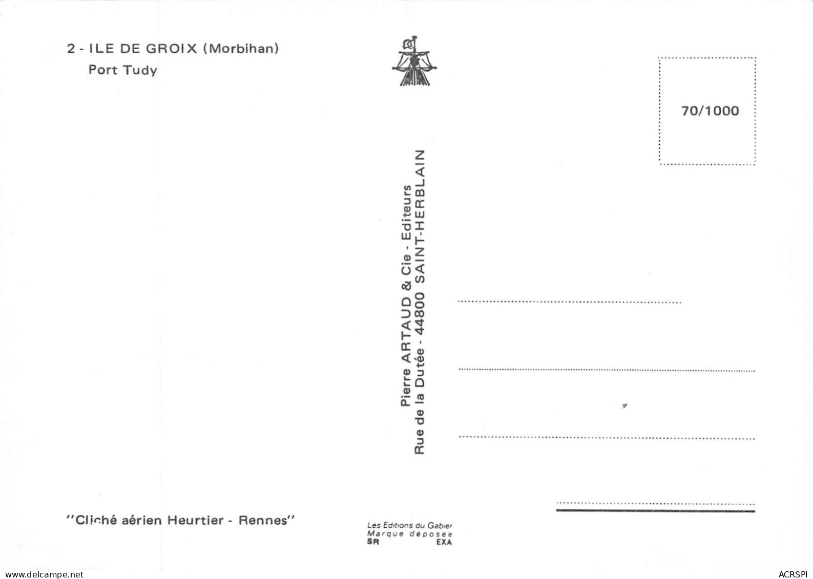 ILE DE GROIX   Port Tudy        17 (scan Recto Verso)MH2945 - Groix