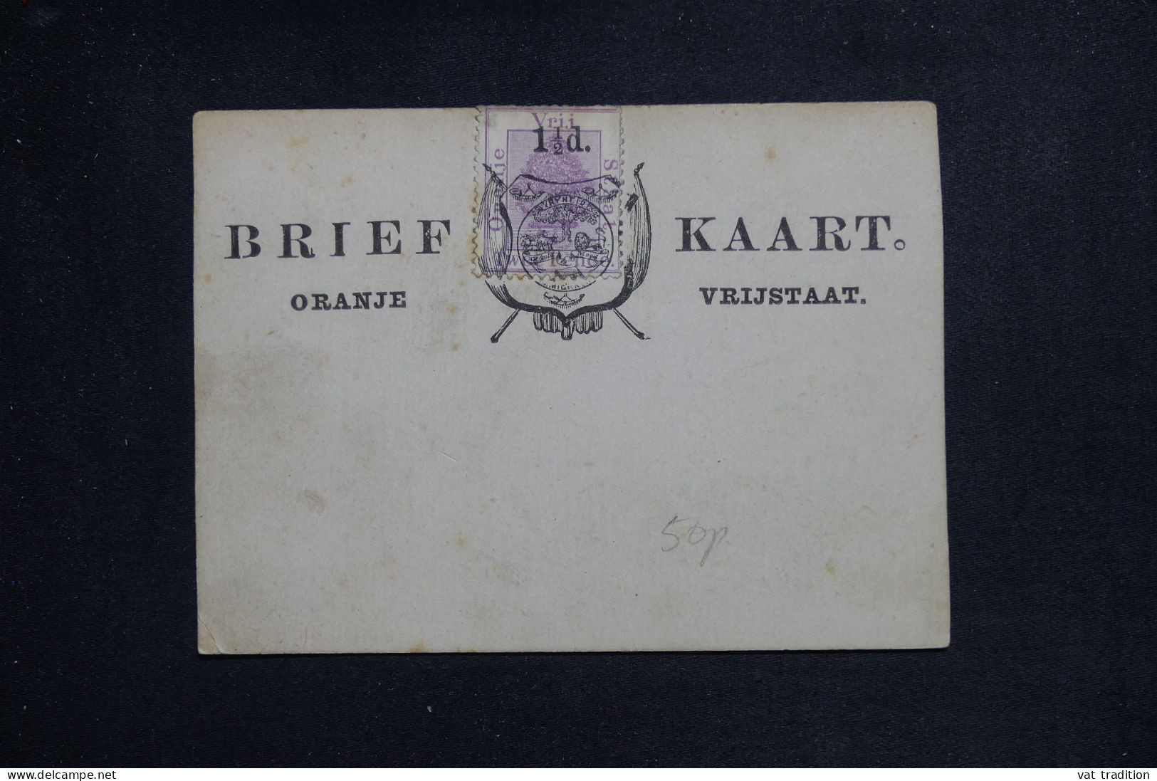 ORANGE - Carte Précurseur Non Circulé - L 151170 - Oranje-Freistaat (1868-1909)