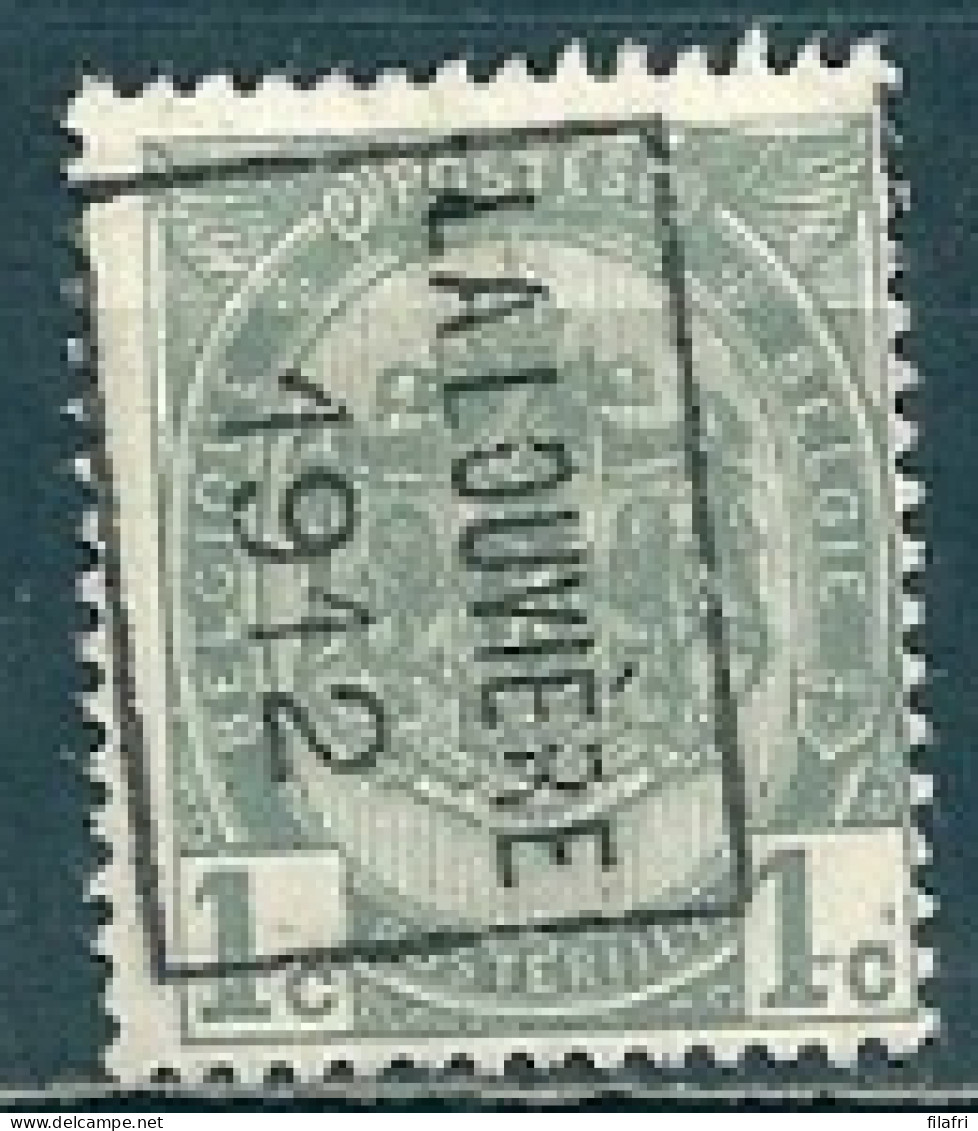 1844 Voorafstempeling Op Nr 81 - LA LOUVIERE 1912 - Positie B - Roller Precancels 1910-19