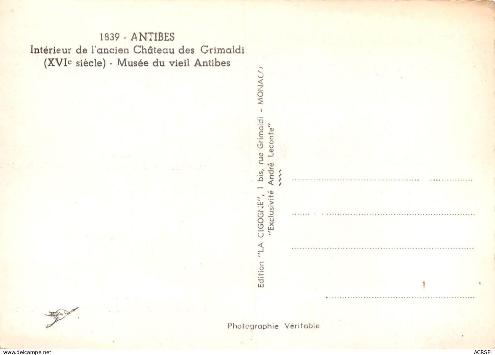 ANTIBES Musée Du Vieil Antibes  9  (scan Recto Verso)MH2902UND - Antibes - Altstadt
