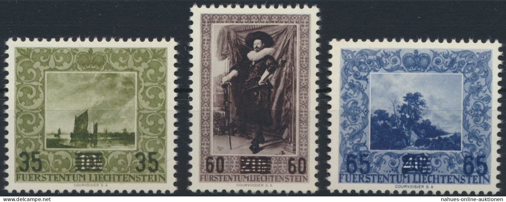 Liechtenstein 326-328 Gemälde Galerie Fürsten Tadellos Postfrisch MNH Kat 50,00 - Lettres & Documents