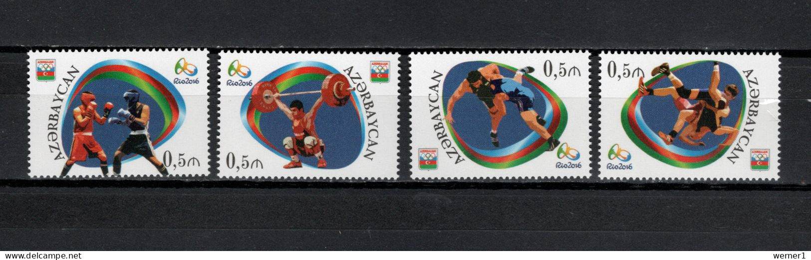 Azerbaijan 2016 Olympic Games Rio De Janeiro Set Of 4 MNH - Summer 2016: Rio De Janeiro