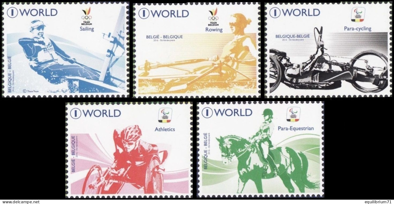 4631/4635**(BL245) - Les Jeux Paralympiques Et Olympiques Au Brésil/De Paralympics En Olympische Spelen In - Rio - MONDE - Nuovi