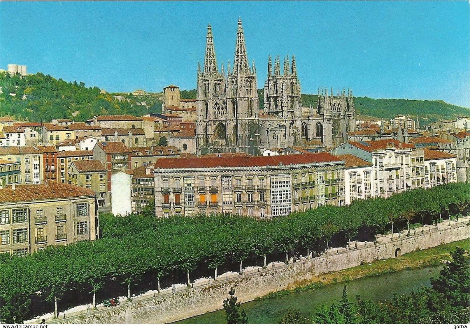 *CPM -  ESPAGNE - CASTILLE ET LEON - BURGOS - Avenue Generalisimo Et La Cathédrale - Burgos