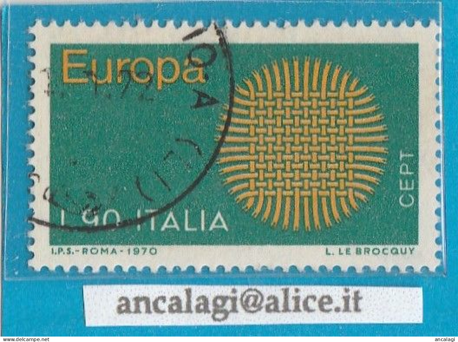 USATI ITALIA 1970 - Ref.0256A "EUROPA UNITA" 1 Val. - - 1961-70: Used