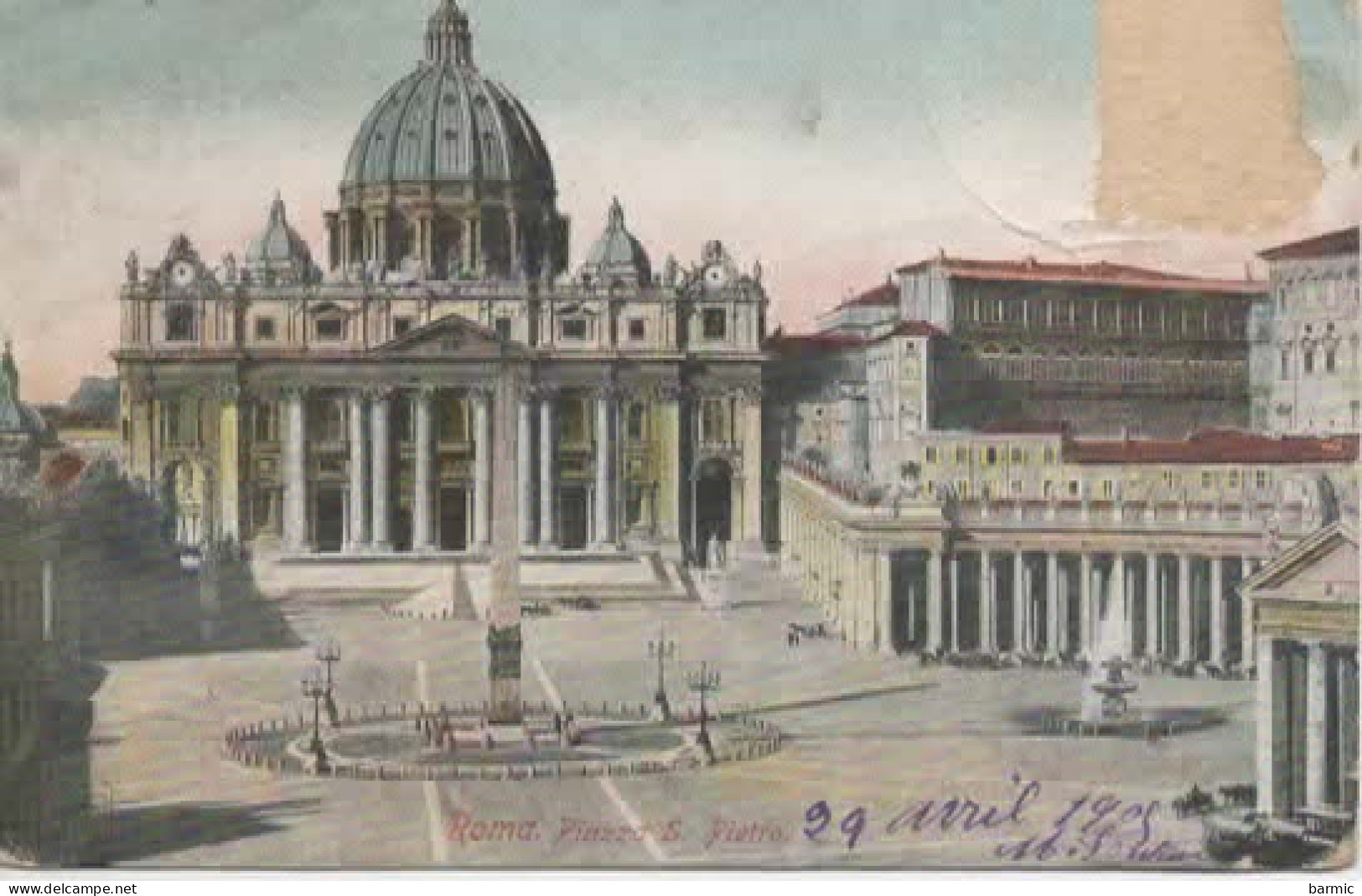 ROMA, PIAZZA S. PIETRO COULEUR  REF 15227 - Plaatsen & Squares