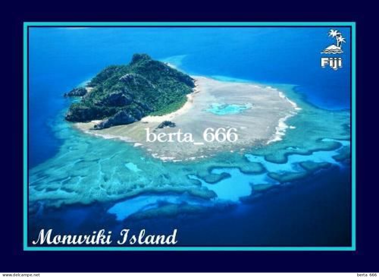 Fiji Islands Monuriki Island Aerial View New Postcard - Fiji